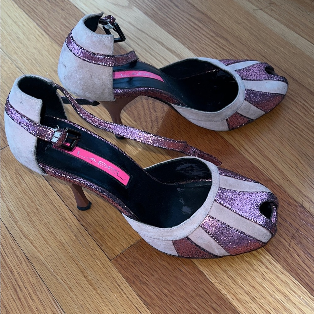 C Label Pink Strappy Heels